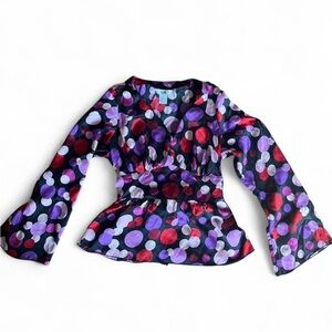 Vintage Silk Polka Dot Blouse
